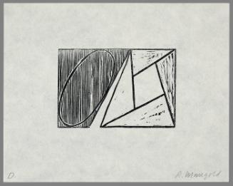 Original Woodcuts from Robert Mangold Prints 1968-1998; printer Carol Strum at NADJA, Kripplebush, New York