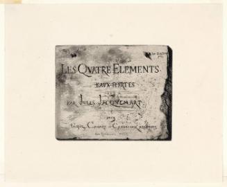 Title Page from Les Quatres Elements