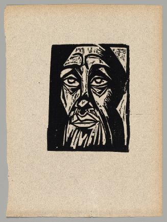 Kopf (bearded head of man)