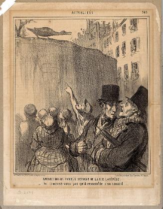 Apparition du fameux serpent de la rue lacépède (plate 505 from Actualités)