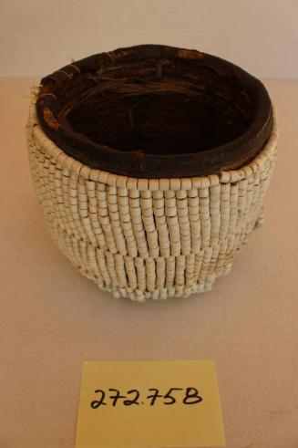 Bead-covered basket