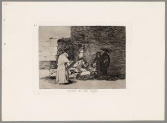 Caridad de una muger (from "Los Desastres de la Guerra")