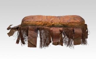 Tuareg leather pillow