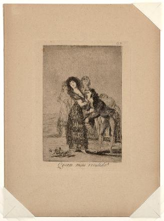 Quien mas rendido?, Plate 27 (from "Los Caprichos")