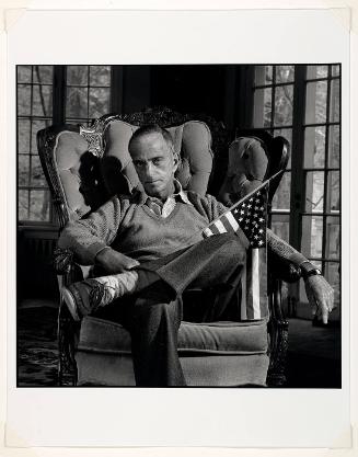 Roy Cohn with American Flag (from "In America")