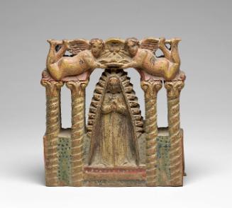 Cart decoration, "Virgin in Glory with Two Cherubs"