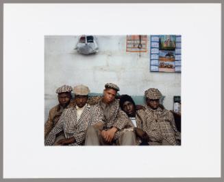 Loyiso Mayga, Wandise Ngcama, Lunga White, Wyanda Mzantsi, and Khungsile Mdolo after their initiation ceremony, Mthatha  (from "Kin")