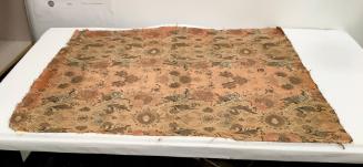 Lace-patterned handwoven brocade