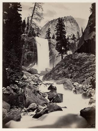 Vernal Falls, Yosemite [looking toward Half-Dome]