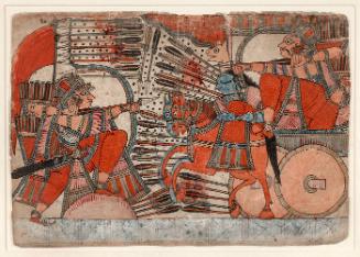 Krishna as Arjuna's Charioteer from a Mahabharata series