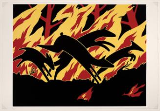 Animals Running Through Fire