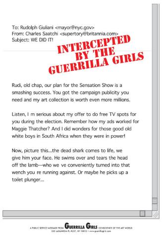 Intercepted by the Guerrilla Girls