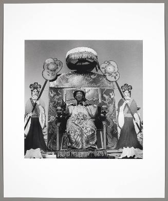 Man Posing in Emperor Costume, Beijing, (from "The Chinese")