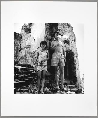 Father and Daughter in Front of Their Home, A Ruin of Japanese Barracks, Mentougou, Beijing, (from "The Chinese")