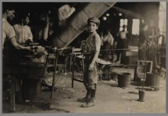 "Carrying-in" boy in Alexandria Glass Factory, Alexandria, Va, June 1911 (Robert Kidd, 12 years old)