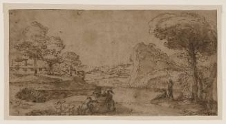 Landscape with Figures around a Stream