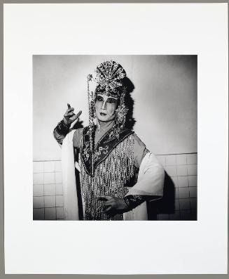 An Old Actor Playing a Female Role, Beijing, (from "The Chinese")