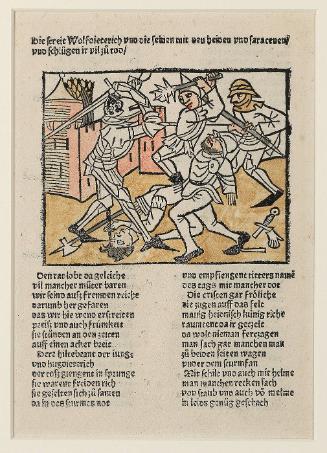 Wolfdietrich and Men Beating Saracens to Death, Strassburg (from the Heldenbuch)