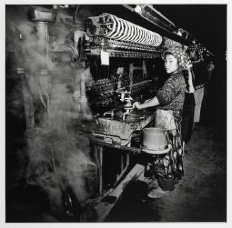 Xinjiang Girl Working in a Textile Factory, Hetian, Xinjiang Province (from "The Chinese")