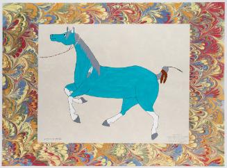 Medicine Mane, Black Horse, Akbaléaashíiupashku (Lakota), 1880, Thaw Collection, "In the Spirit of Green Skin" (from "No Good Dirt Plateau (Wild Horse Ridge)")