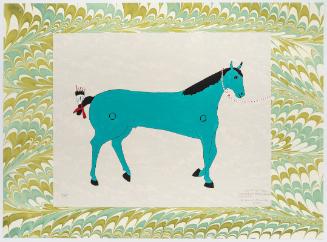 Fat, Amos Bad Heart Bull, Akbaléaashíiupashku (Lakota), 1890, AMNH, ”In the Spirit of Green Skin" (from "No Good Dirt Plateau (Wild Horse Ridge)")
