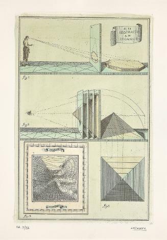 De Lo abstracto a lo organico (from the artist's dissertation "The distance between the formal in the architecture and the architecture like image")