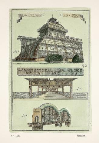 Arquitectura/ Ingenieria, Architectural Iron Works (from the artist's dissertation "The distance between the formal in the architecture and the architecture like image")