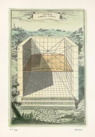 Virtual espacio cúbico (from the artist's dissertation "The distance between the formal in the architecture and the architecture like image")