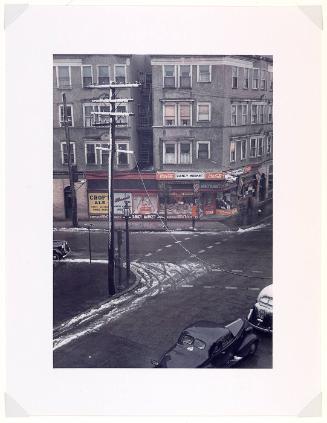 Street Corner. Brockton, Massachusetts