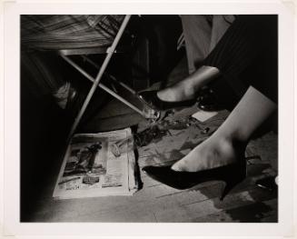 Spilled Glass and Legs, N.Y.C. - April, 1985 (from "Social Context")