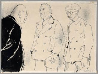 Title unknown: three male figures