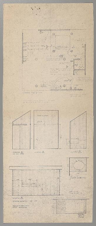 Roof Framing Plans-Charles W. Moore House, Orinda, California