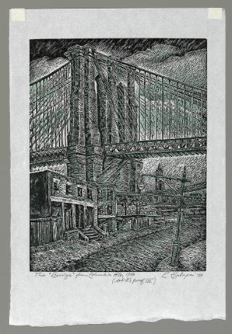 Brooklyn Bridge (The 'Bridge' from Columbia Hts, 1936)
