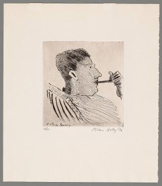 Portrait of Mark Rothko with Pipe