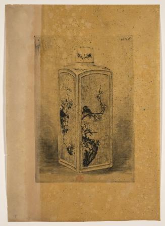 Japonisme, Boîte à thé porcelaine
