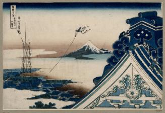 Asakusa Hongan-ji temple in the Eastern capital (Tōto Asakusa honganji), from the series Thirty-six Views of Mount Fuji
