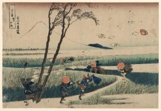 Ejiri in Suruga Province (Sunshū Ejiri), from the series Thirty-six Views of Mount Fuji