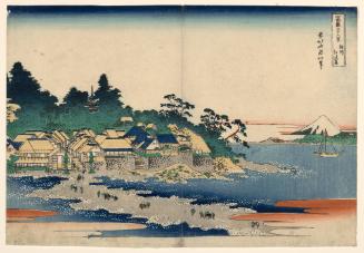 Fuji from Enoshima Sagami Province  (Sōshū Enoshima), from the series Thirty-six Views of Mount Fuji