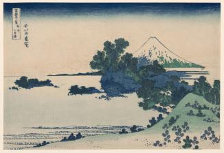 Seven-Mile Beach in Sagami Province (Sōshū Shichirigahama), from the series Thirty-six Views of Mount Fuji