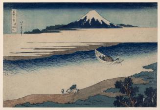 Tama River in Musashi Province (Bushū Tamagawa), from the series Thirty-six Views of Mount Fuji