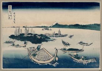 Tsukuda Island in Edo in Musashi Province (Buyō Tsukudajima), from the series Thirty-six Views of Mount Fuji