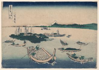 Tsukuda Island in Edo in Musashi Province (Buyō Tsukudajima), from the series Thirty-six Views of Mount Fuji