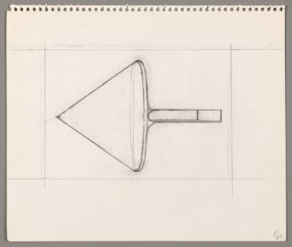 study for untitled: narrow box with cone