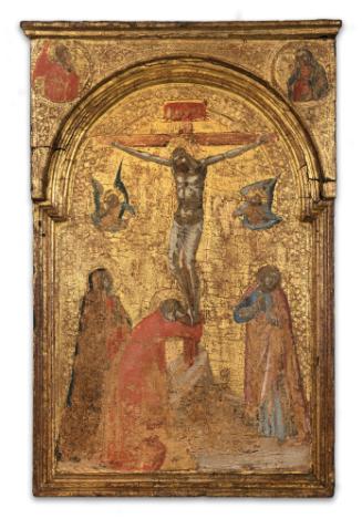Crucifixion with Virgin, St. Mary Magdelan, St. John, and two angels