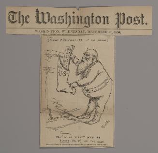 The Stewart of St. Nickolas in the Senate (Artist Nast's Christmas Greeting to Senator Stewart)