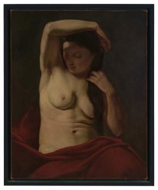 Nude Woman Arranging her Hair