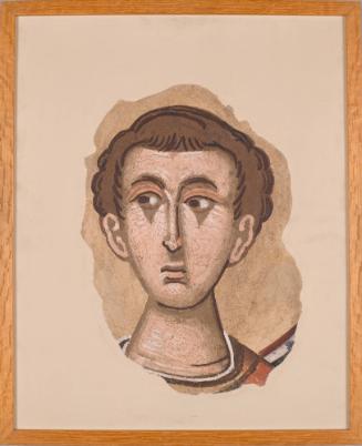 Head of a male saint