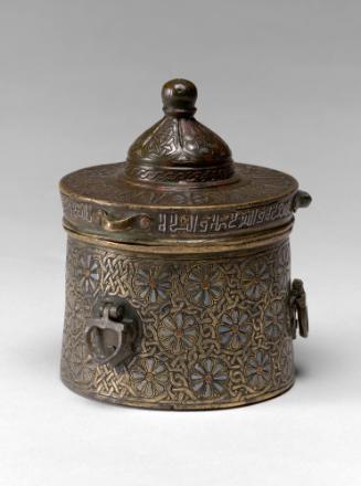 Inkwell (dawāt) with eight-petalled rosettes