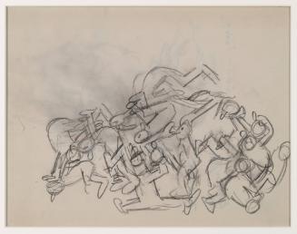 Preparatory sketch for a cartoon (Group of figures)