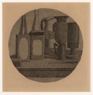 Large Still Life with Eleven Objects in a Tondo
